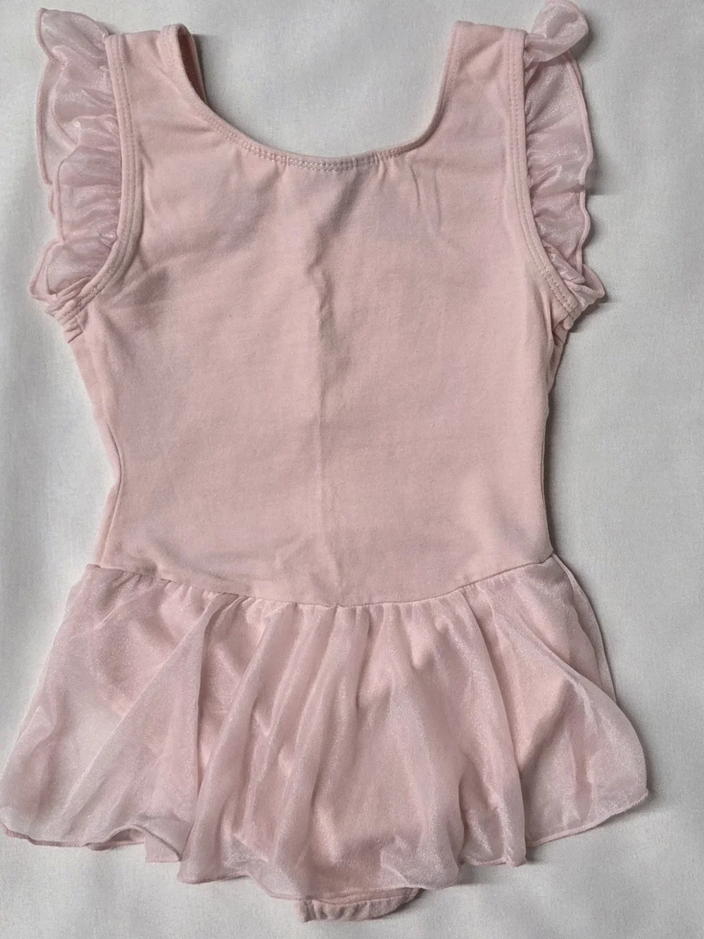 Girl's 4/5 Freestyle by Danskin Pink Rhinestone Leotard Dress